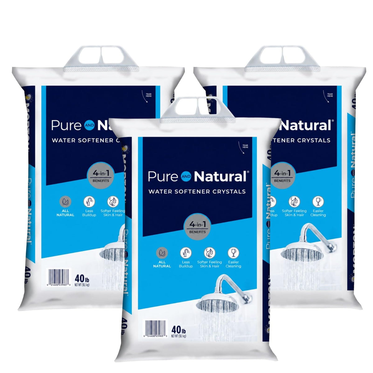 Water Softener Salt Crystals 40 lb 3 Pack V29459