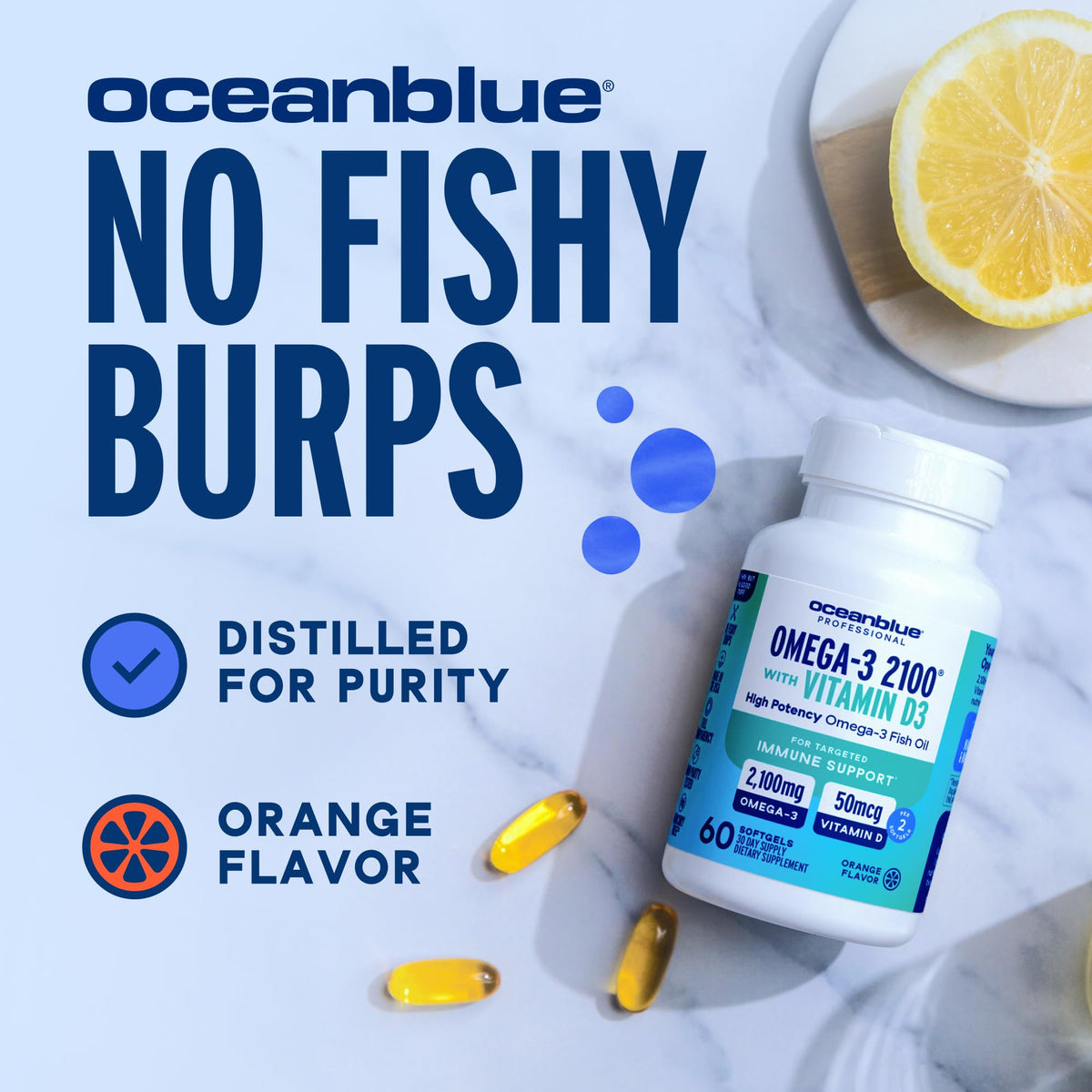 Omega-3 with Vitamin D3 Softgels B8678