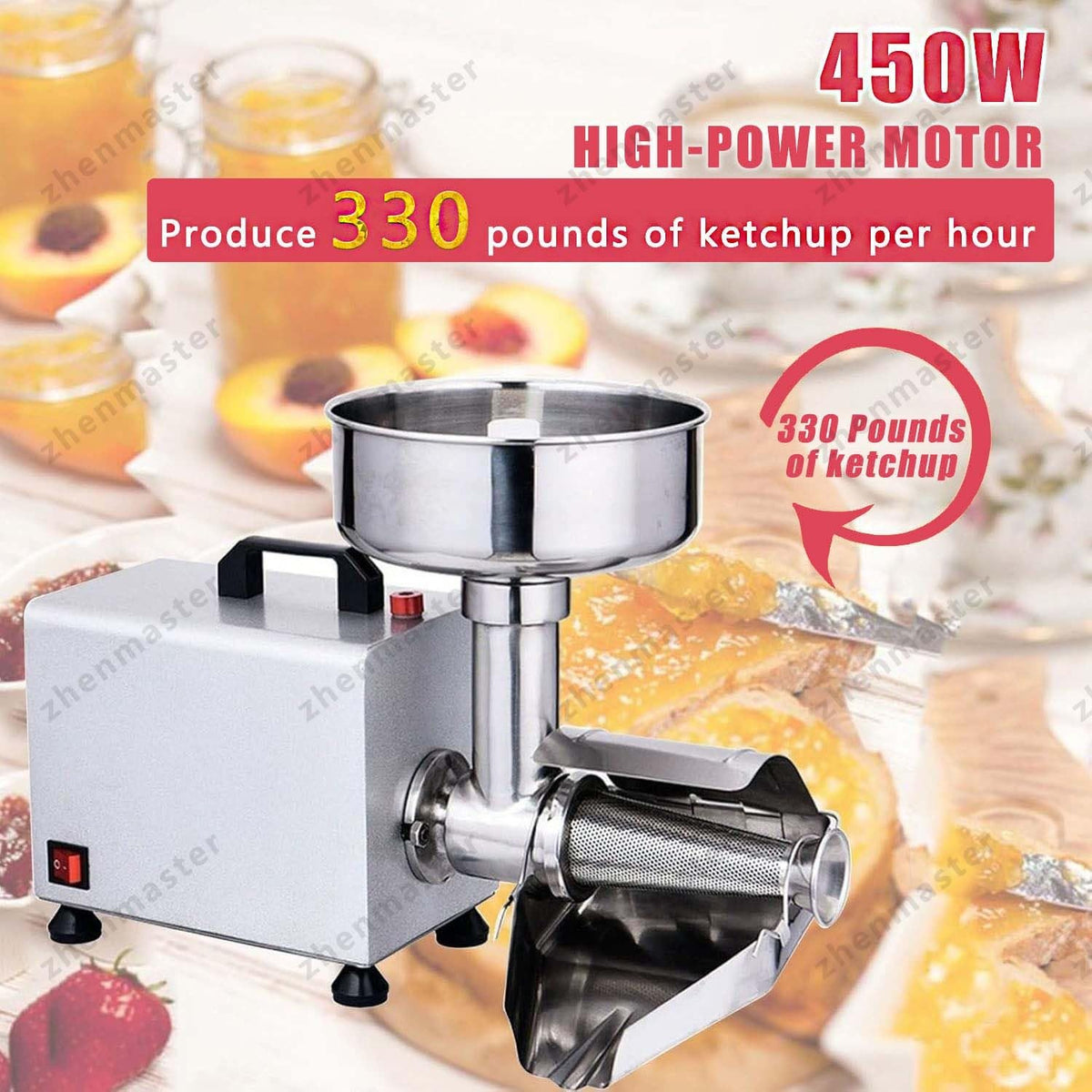 Stainless Steel Electric Tomato Strainer 450W E7585