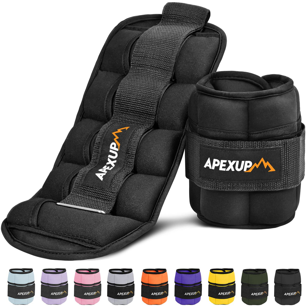 10lbs/pair Adjustable Ankle Weights with Lifting Straps A498212