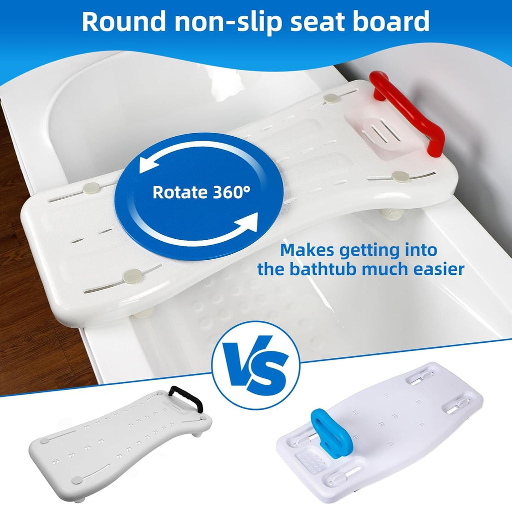 Rotating Tub Transfer Bench with Handle, 300 lbs T4173