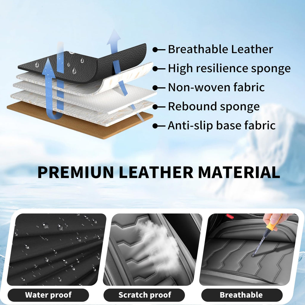 Black Car Seat Covers V540