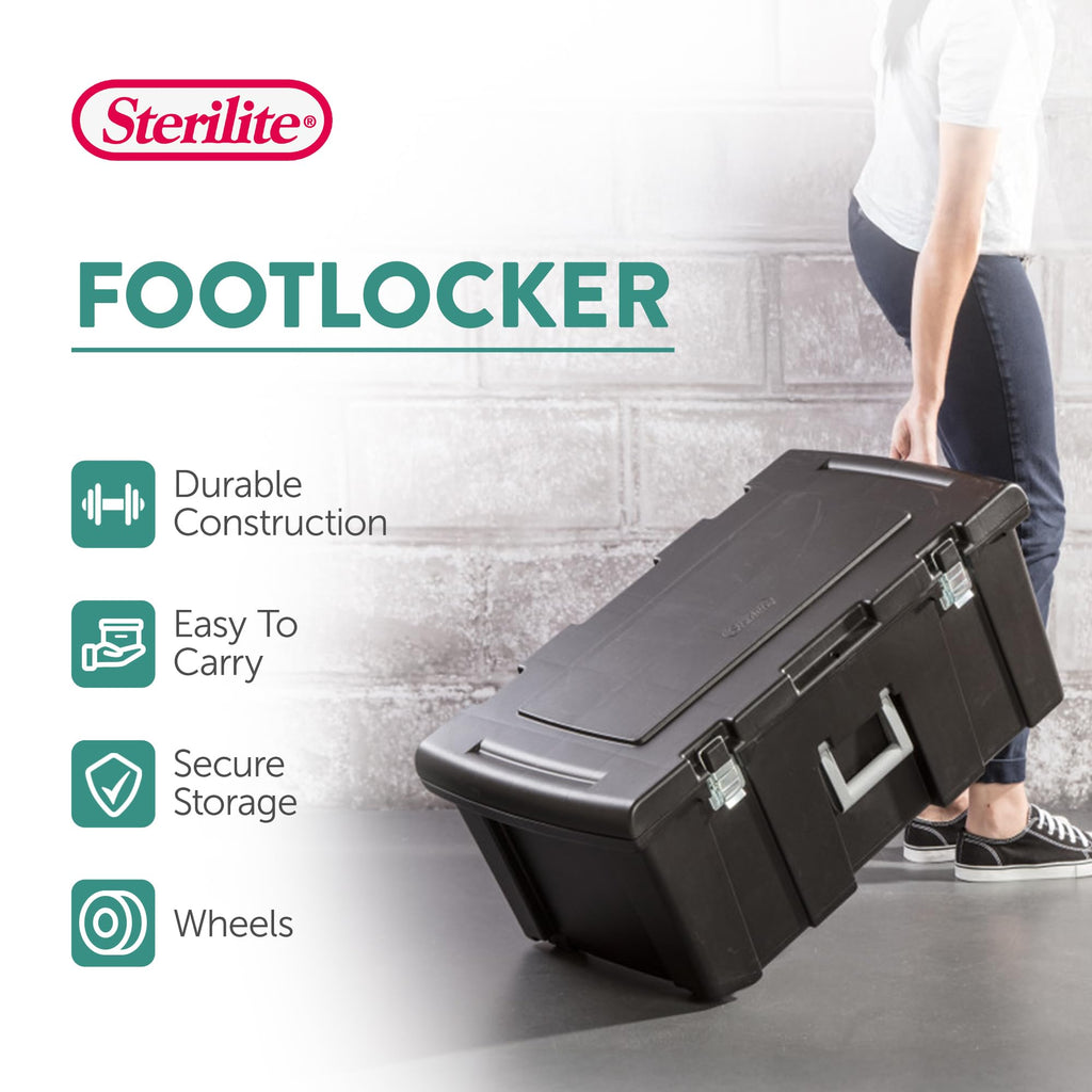 Wheeled Utility Storage Container with Lids, 6-Pack R217