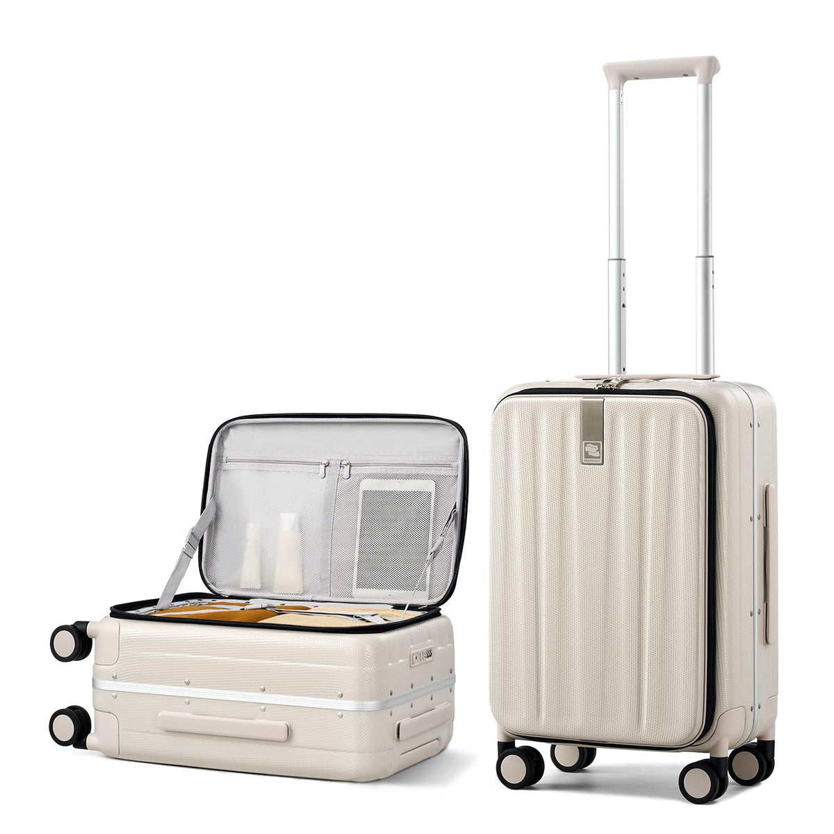 20 Inch Carry On Luggage with Wheels PC Hard Shell Suitcase X25591