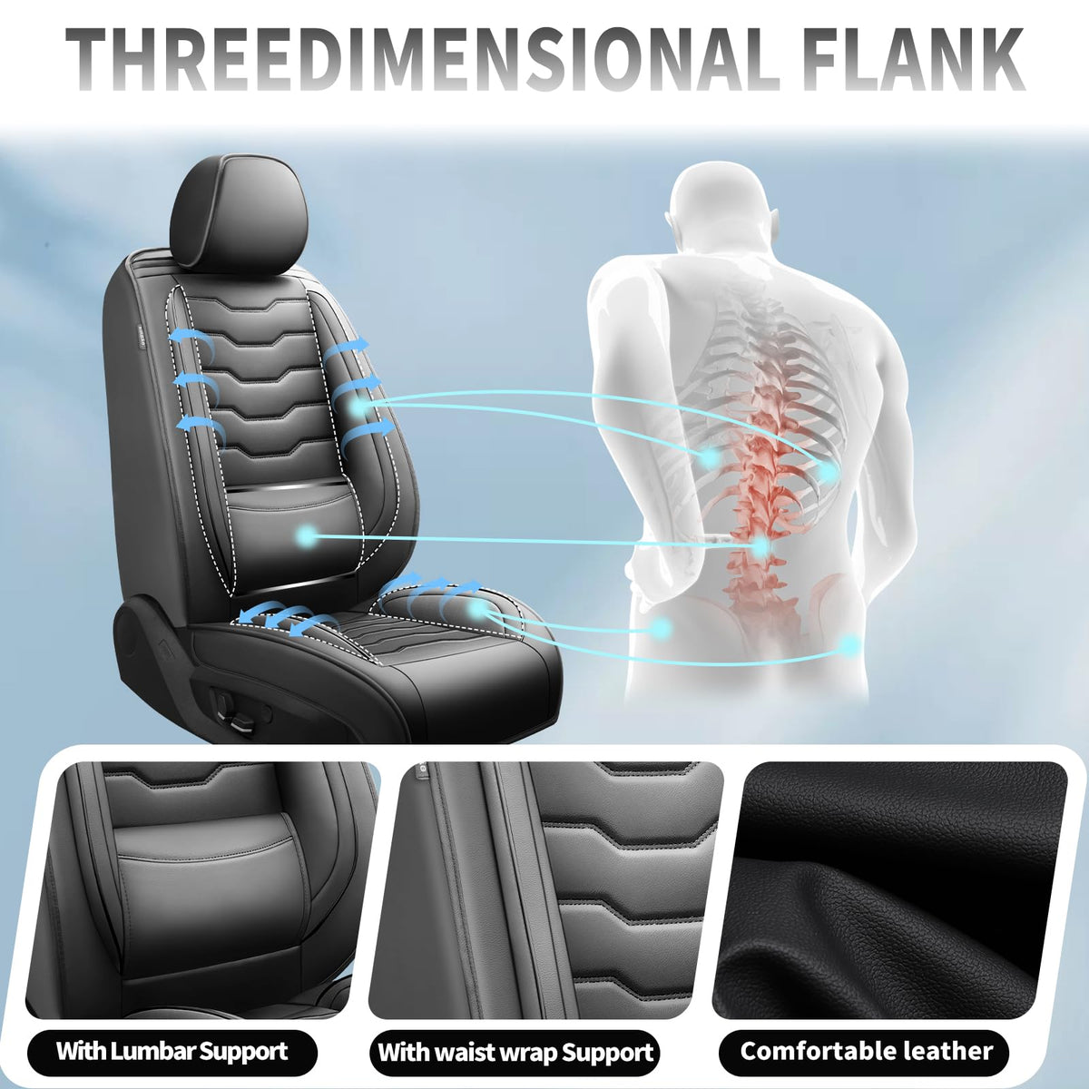 Black Car Seat Covers V540