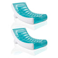 Inflatable Pool Floating Raft Chair with Cupholder 2 Pack E248