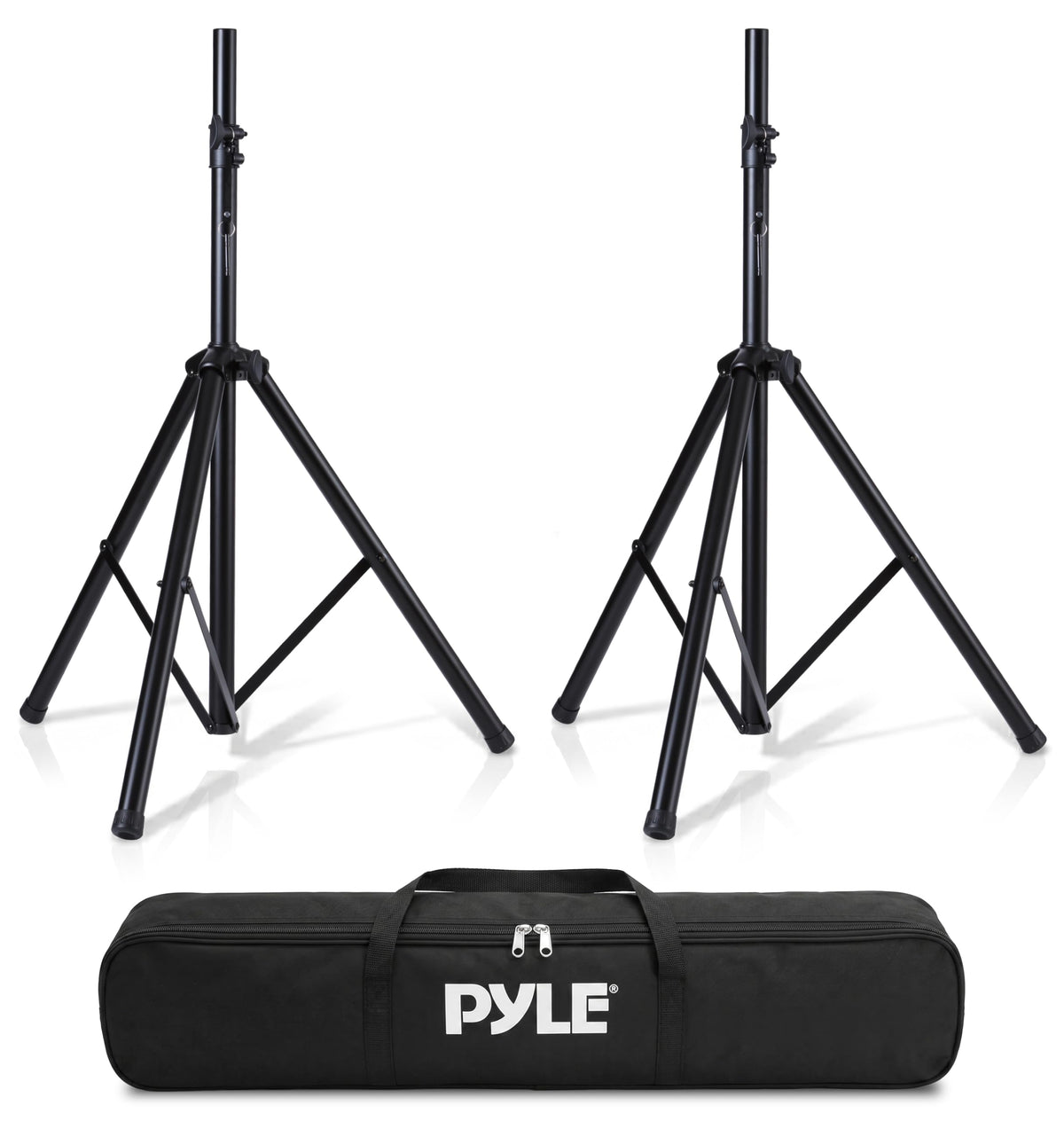 Black Dual Speaker Stand Kit with Storage Bag H935