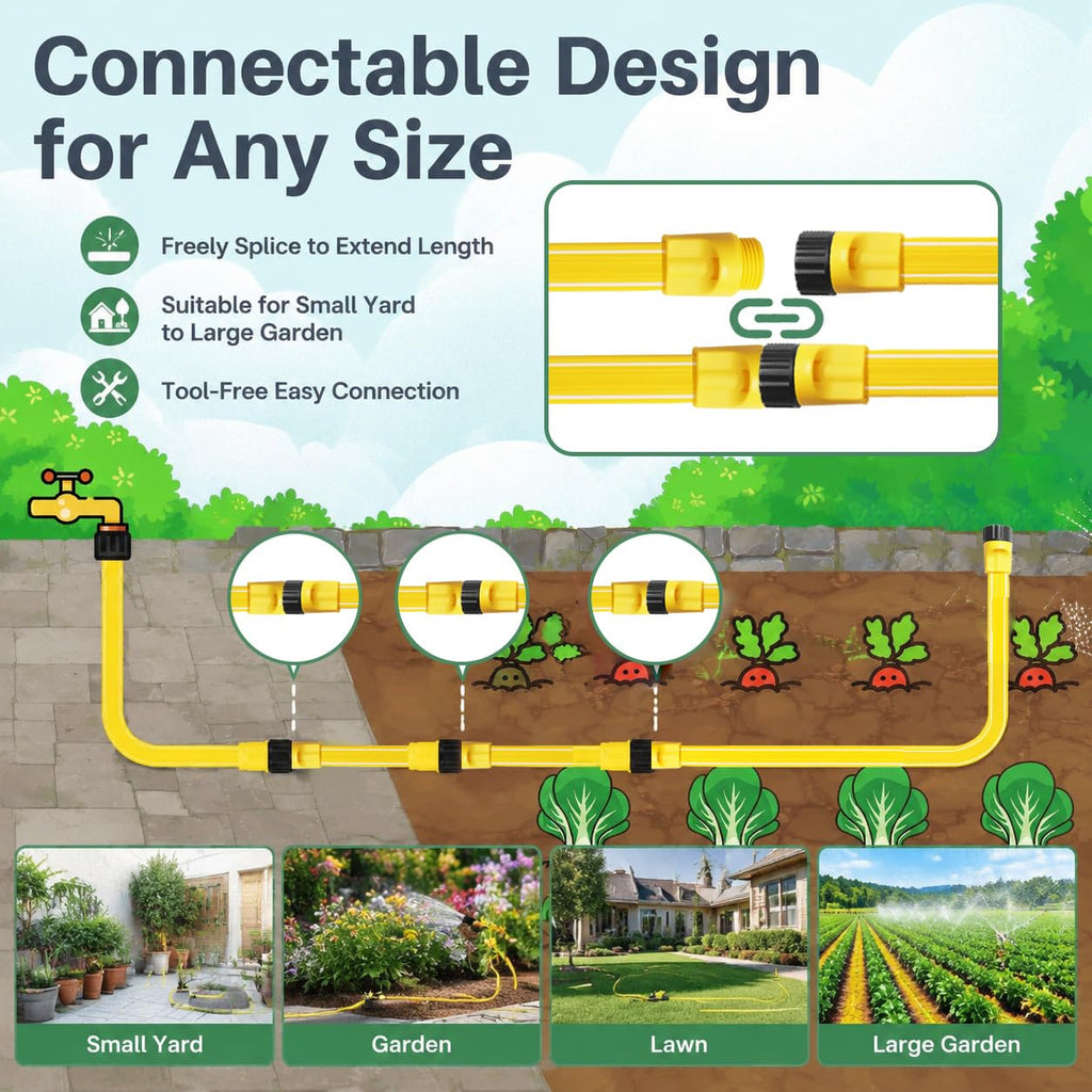 4-Pack 25 ft Sprinkler Soaker Hose A933