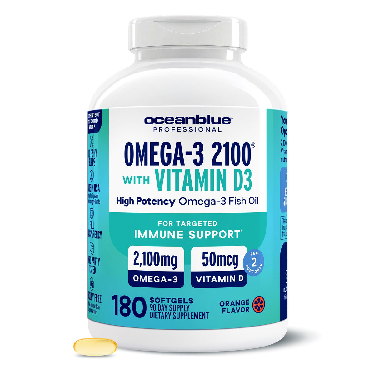 Omega-3 with Vitamin D3 Softgels B8678