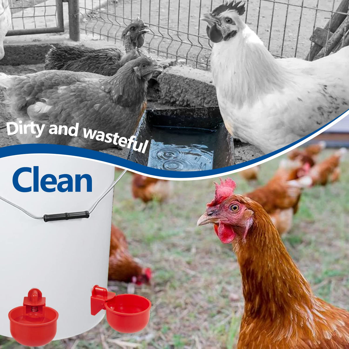 Automatic Poultry Waterer Kit 5 Gallon 12 Pack U35475