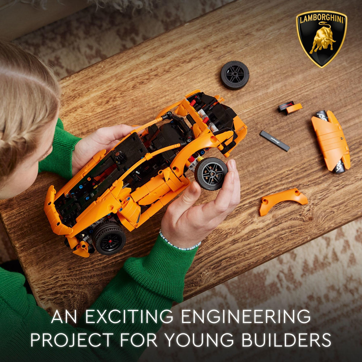Orange Building Toy Car O285952