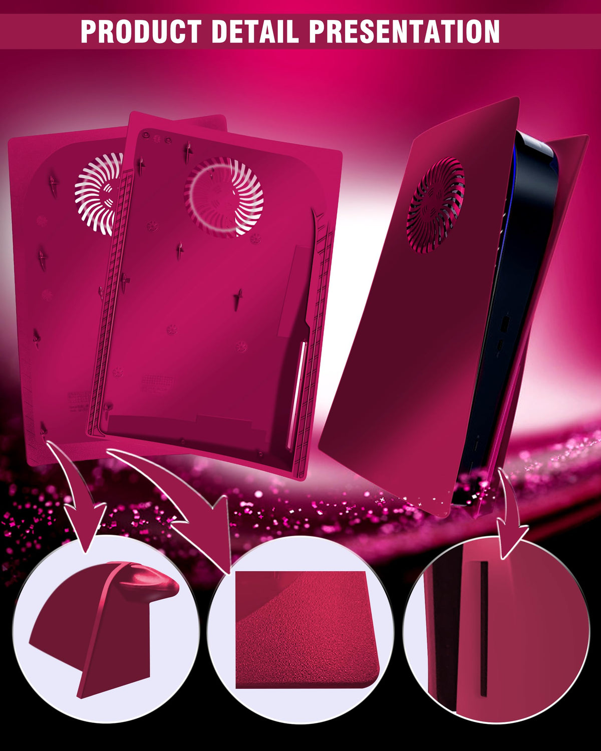 Cosmic Red Vented Faceplate for PS5 Disc Edition L466378