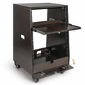 12U Studio Rack with Slide-Out Tray and Casters A655551
