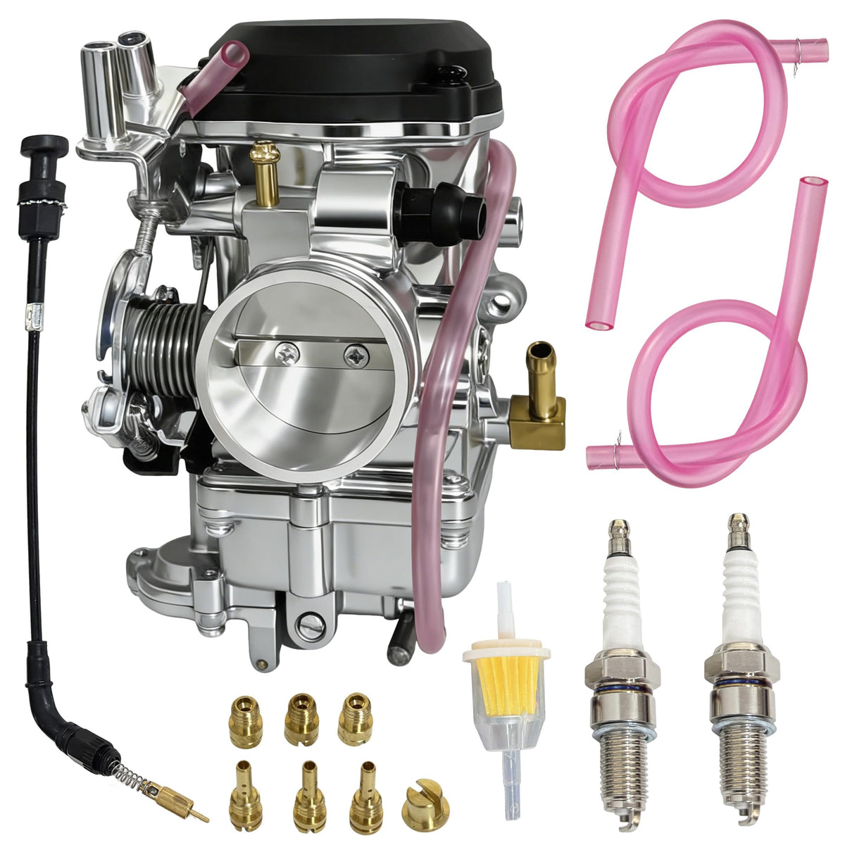 CV40 Carburetor with Choke Cable Replacement V3736