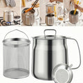 68oz 304 Stainless Steel Deep Fryer Pot with Basket B107