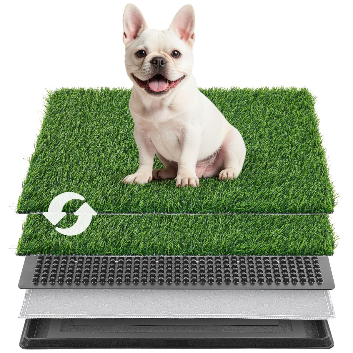 Dog Grass Pad with Tray 20.1x25.1in M398