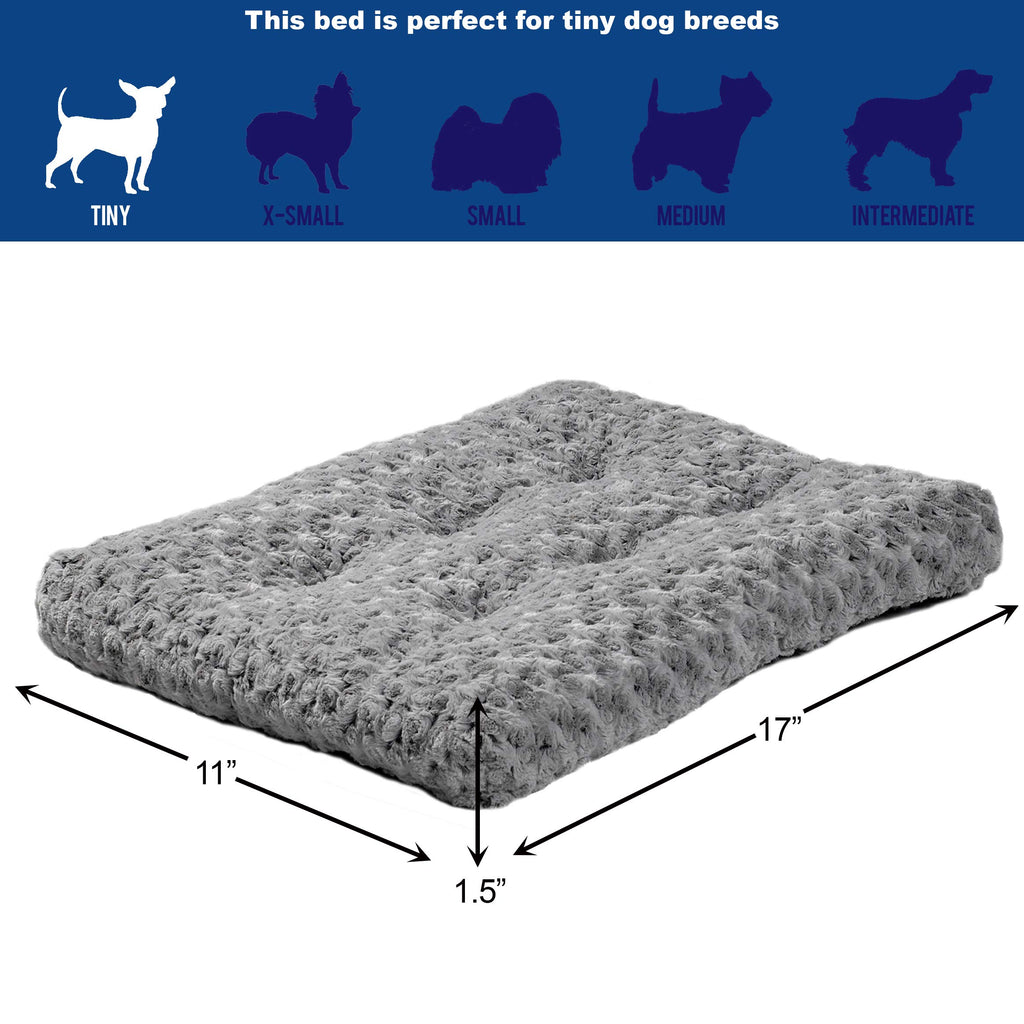 Gray Ombré Swirl Plush Pet Bed U341