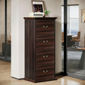4 Drawer Walnut File Cabinet Q61191
