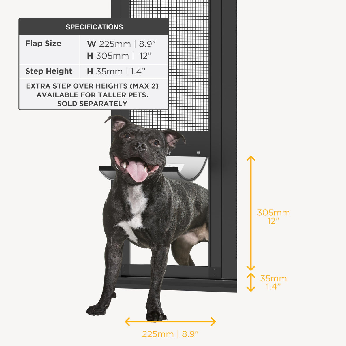 Dog & Cat Door for Sliding Glass Door B945