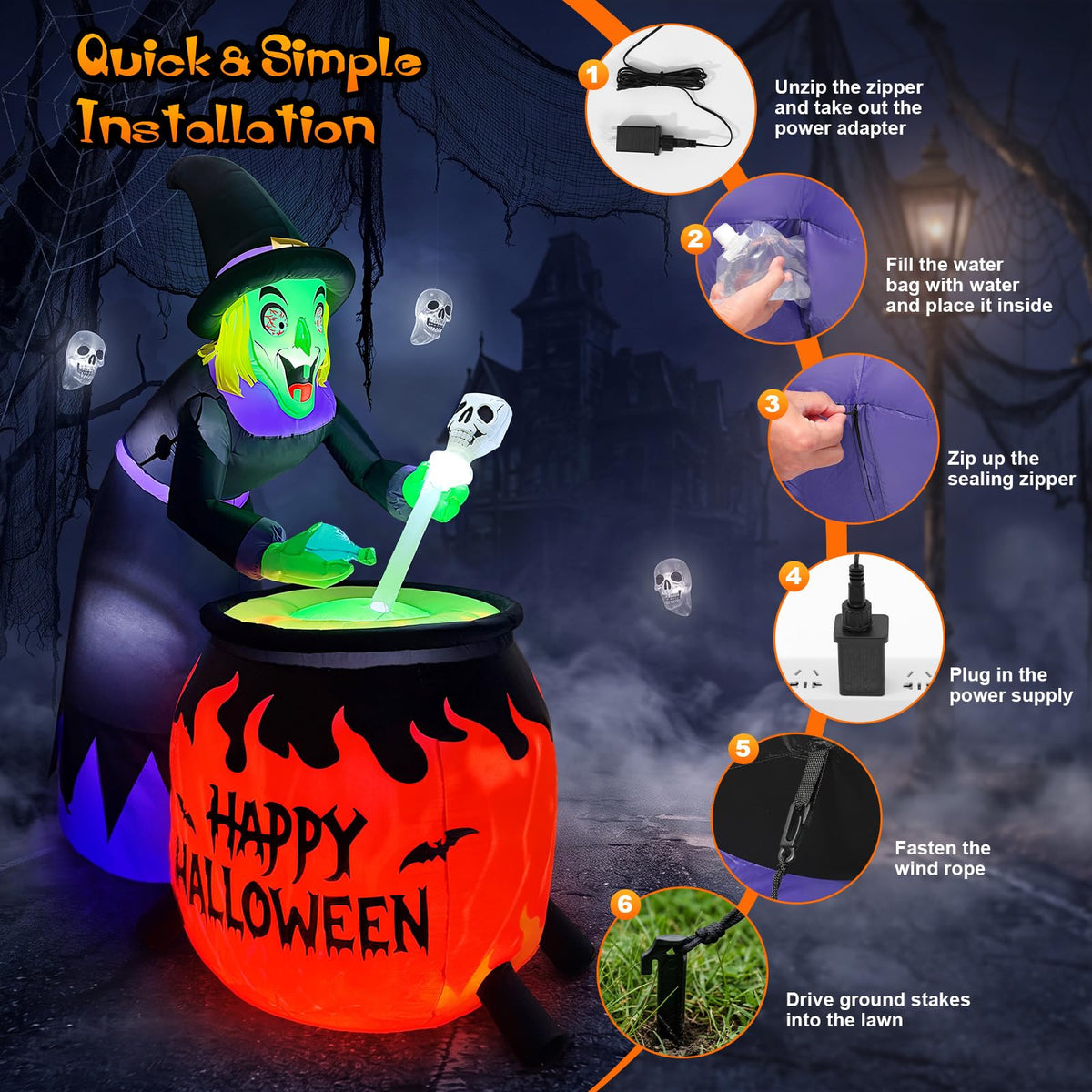 8FT Halloween Inflatable W93313