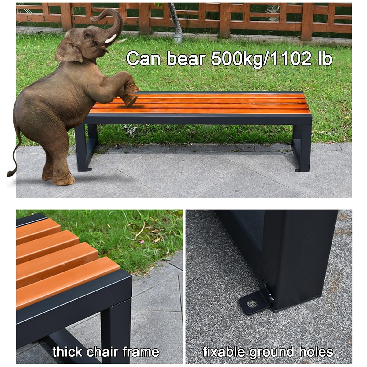 Cast Iron Outdoor Bench Q2219