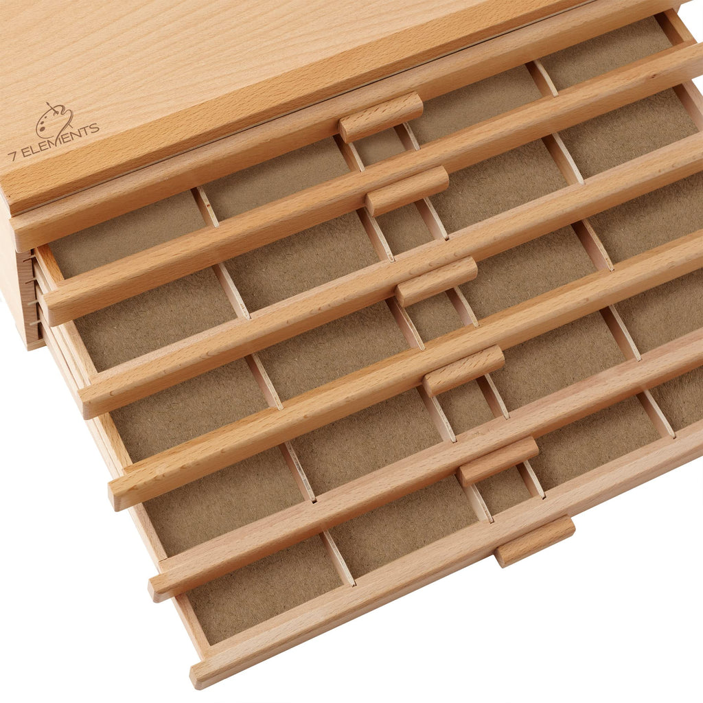 6 Drawer Wooden Artist Storage Box G587