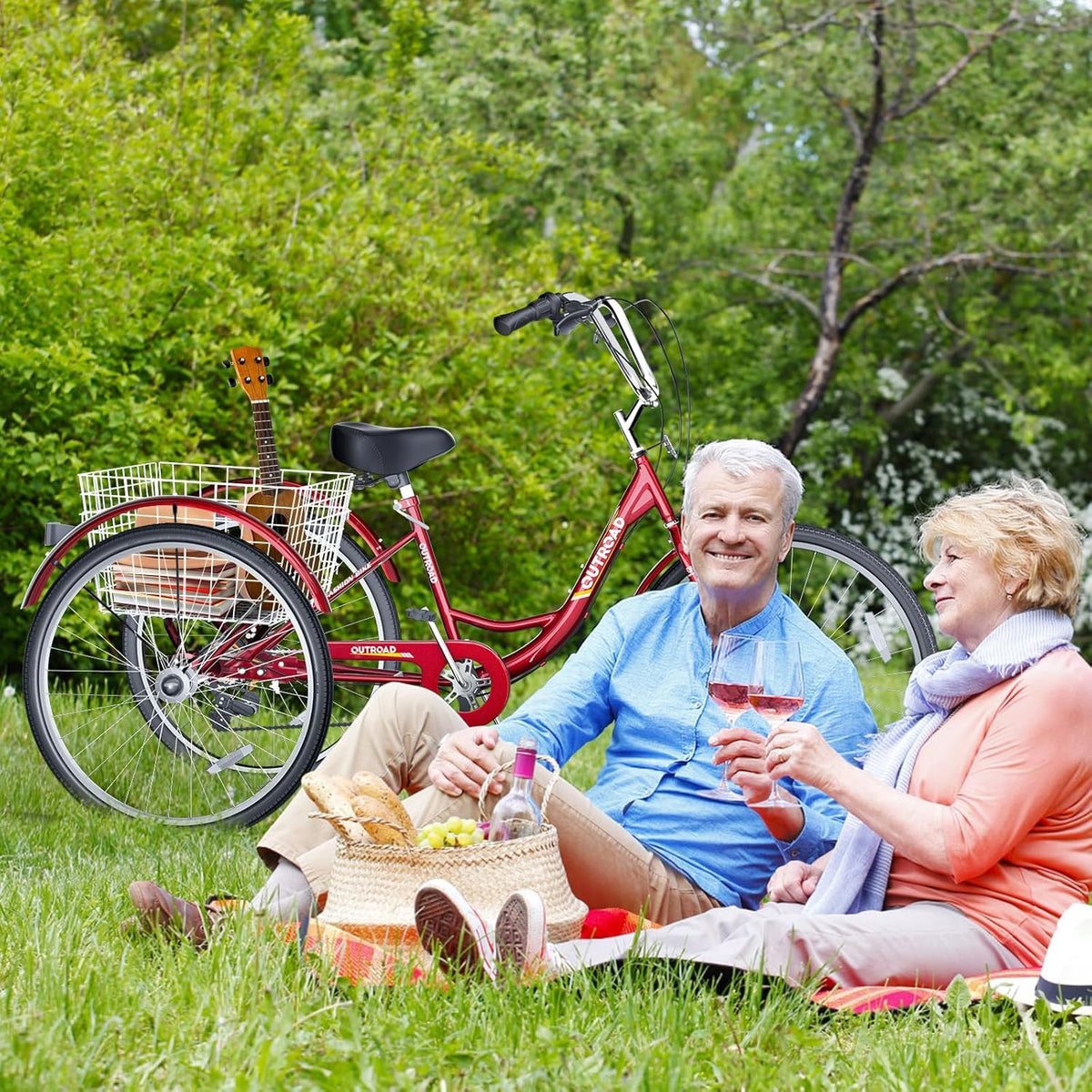 24/26-Inch 3 Wheel Adult Tricycle I8984