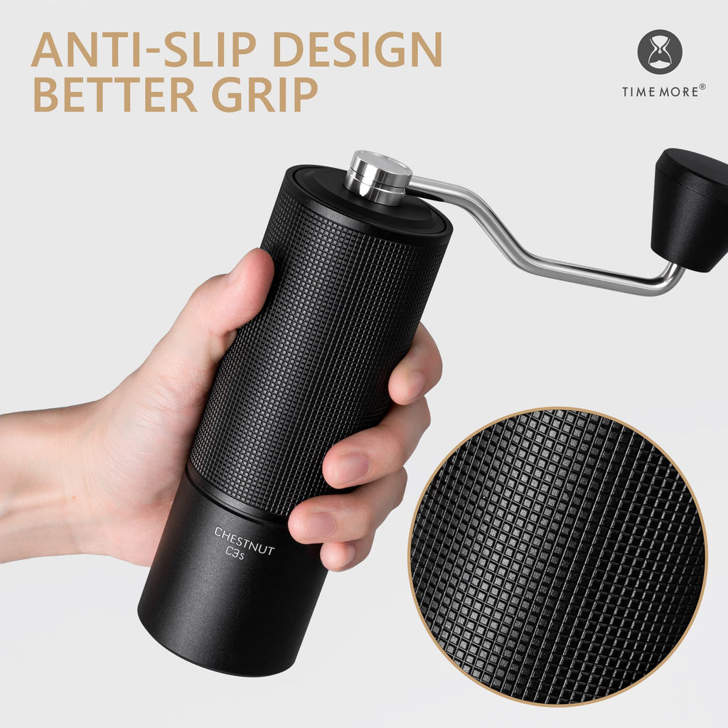 Manual Coffee Grinder with Adjustable Grind Setting Stainless Steel Conical Burr F945