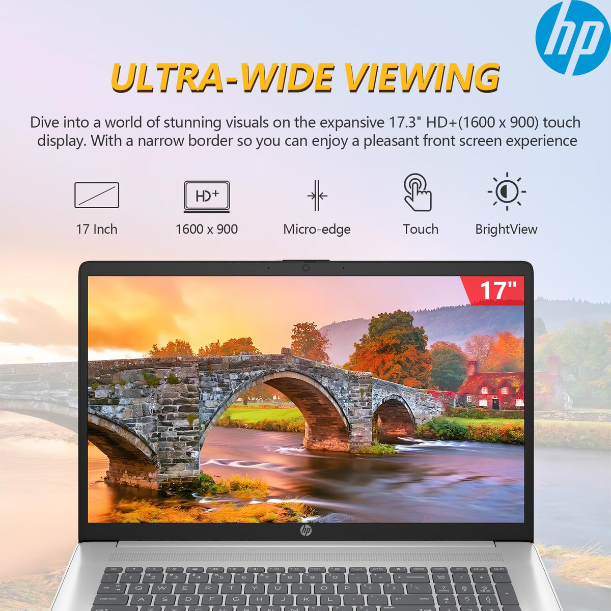 17.3 Inch Touch Screen Laptop, AMD Ryzen 5, 16GB RAM 1TB SSD G38620