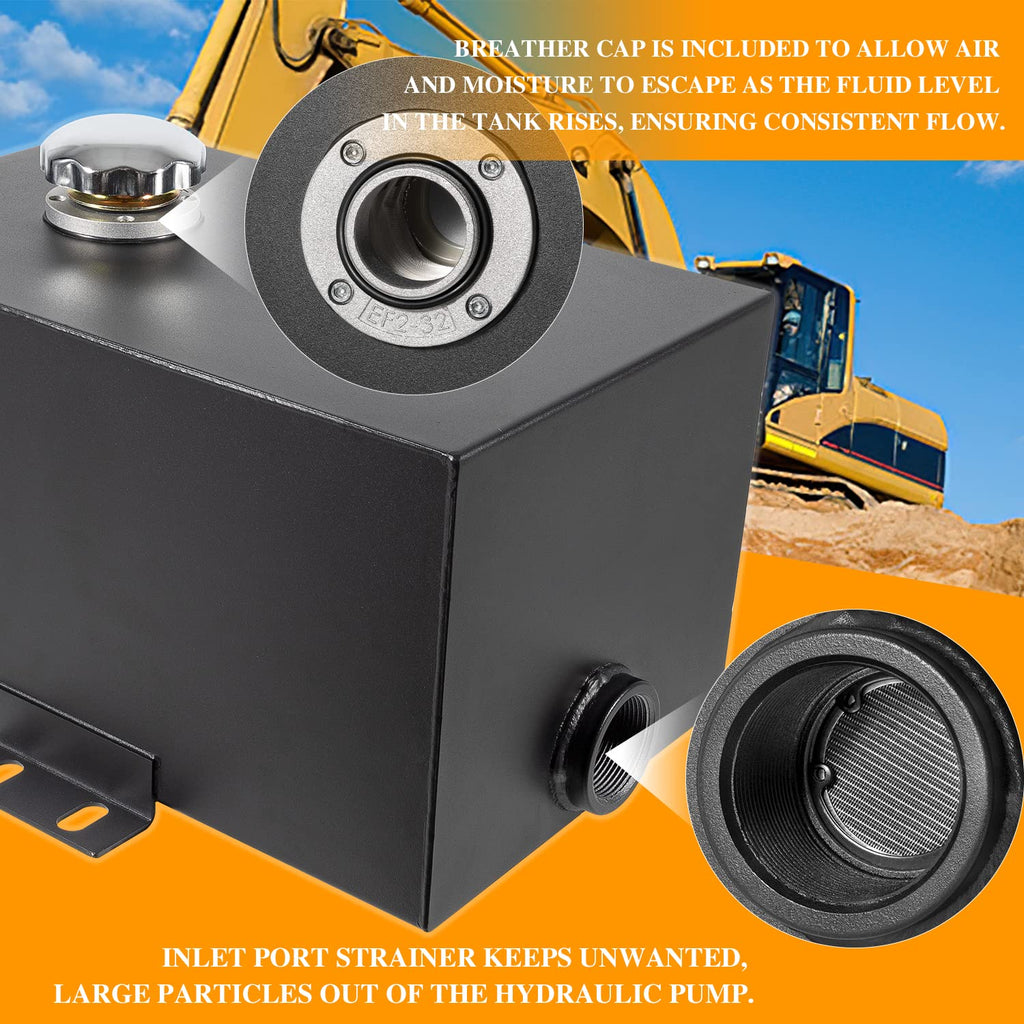 5 Gallon 14 Gauge Steel Hydraulic Fluid Reservoir Tank L91684
