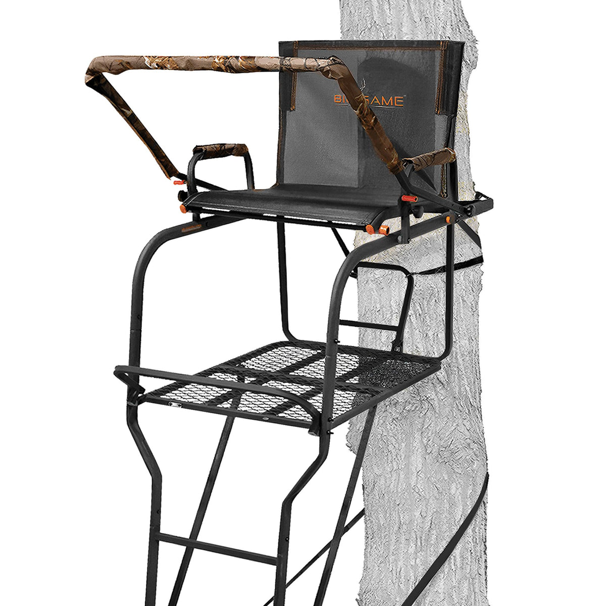 Deer Hunting Ladder Tree Stand with Extra Wide Seat F6241