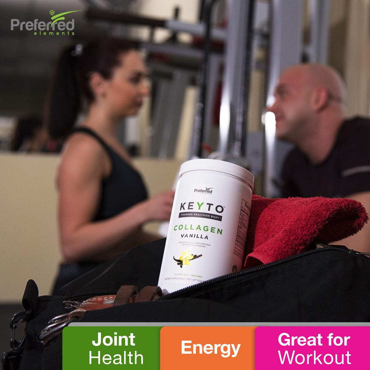 Keto Collagen Protein with MCT Oil Powder Vanilla S160172