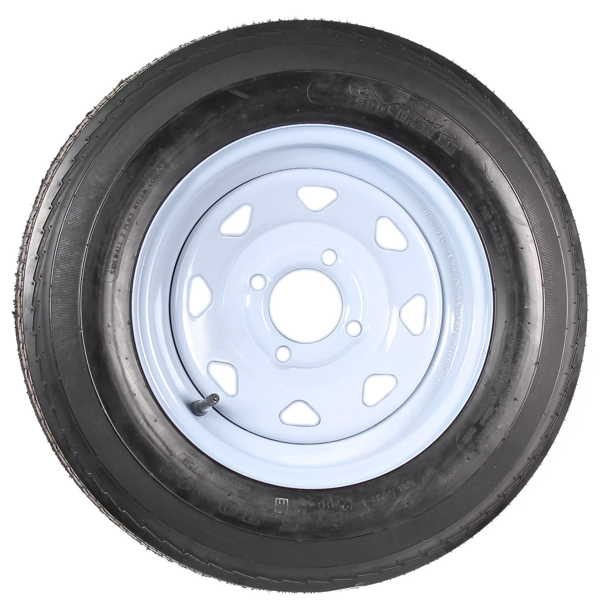 2-Pack Trailer Tire Rim Assembly 12 Inch 4 Lug H966095