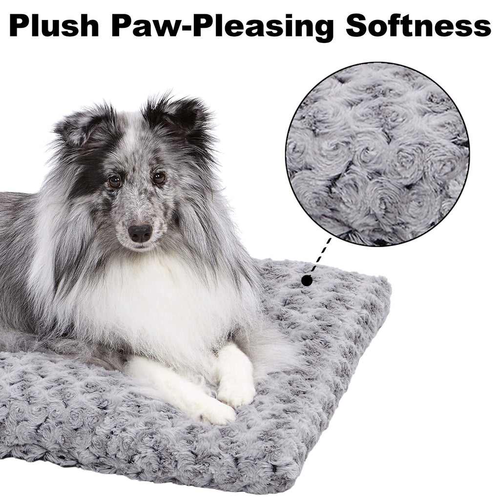 Gray Ombré Swirl Plush Pet Bed U341