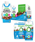 Organic Vegan Plant Based Nutritional Shake, Chocolate Vanilla, 11 Fl Oz (Pack of 4) O3634