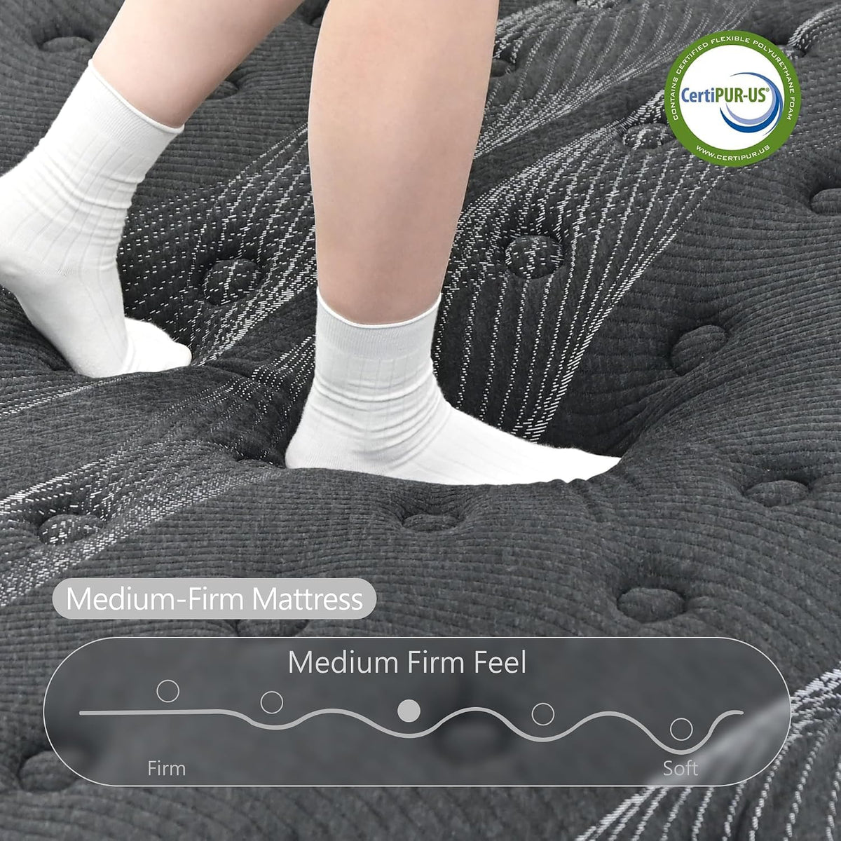 Full Size 12 inch Hybrid Memory Foam Mattress K957